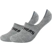 SKECHERS Unisexe, Chaussettes, Mesh Ventilation, Gris, (lot de 2, 43 - 46)