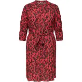 ONLY Robe-chemise 'CARHarmony' rouge / lie de vin / noir
