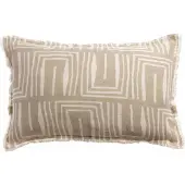 Vivaraise HOUSSE DE COUSSIN IMPRIMEE TINA NATUREL