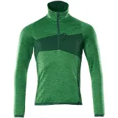 Mascot Accelerate 18003 Half Zip Sweatshirt Vert 4XL Homme