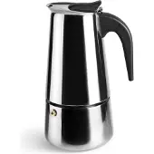Jamon Express Inox Moka Machine à café italienne 4 tasses Argent Argent One Size