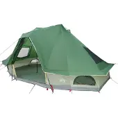vidaXL Tente tipi avec toit et rangement Vert 466 x 310 x 240 cm Taffetas