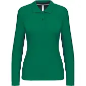 Kariban Damen Piqué Poloshirt Langarm