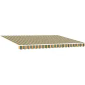 vidaXL Tringle à linge rétractable, vert et jaune, 450 x 300 x 165 cm