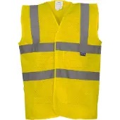Yoko Gilet jaune haute visibilité à maille respirante