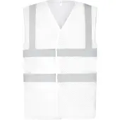 Yoko Gilet jaune haute visibilité à maille respirante Blanc XL