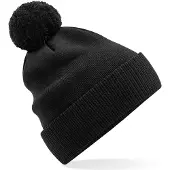 Beechfield Bonnet Snowstar en coton bio Black - Beechfield B450N - Taille One Size