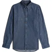 G-Star Clean Slim Fit Long Sleeve Shirt Bleu M Homme