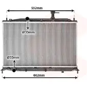 VAN WEZEL 82002188 Radiateur à eau pour moteur HYUNDAI ACCENT III (MC) ACCENT III berline (MC)