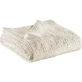Vivaraise Jeté Stonewashed Tana Craie 280 X 260 Cm Vivaraise