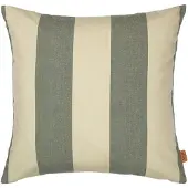 Ferm Living Strand Coussin d'Extérieur Dark Lichen|Parchment