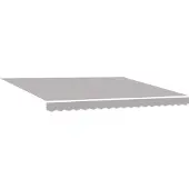 vidaXL Store à enrouleur gris clair 400 x 350 cm en tissu et aluminium