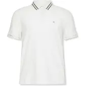 Calvin Klein Jeans Polo SS MONOGRAM PIQUE TIPPED POLO hommes - Blanc - EU M