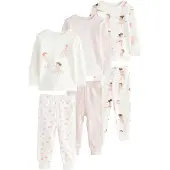 Next Pyjama marron / rose / blanc