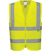 Portwest Gilet haute visibilité zippé Classe 2 Jaune L