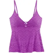 LASCANA Haut de tankini violet