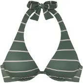 Bench Hauts de bikini crème / vert foncé