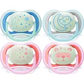 Philips AVENT Sucette Ultra Air Night 6-18 Mois (Couleur non sélectionnable) 2 pc(s) Sucette(S)