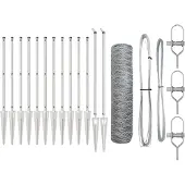 vidaXL Clôture en fil de fer soudé avec pointes, 10 x 0,8 m (L x H)
