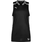 Puma Maillot 'Hoops Team Game' noir / blanc
