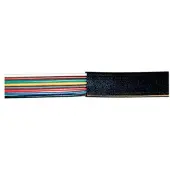 Helos S/CONN maximum connectivity Câble téléphonique 8 fils, plat, noir, 50,0m