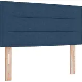 vidaXL Tête de lit bleue 90 cm en tissu