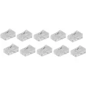 Shiverpeaks BASIC-S prise modulaire RJ45, non blindée 8 pôles, 8 contacts occupés, pour câble rond, connecteur