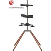 One For All Quadpod TV Stand 70 360 Grad drehbar, dark WM 7475