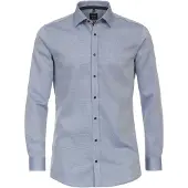 Venti Homme Venti Body Fit Chemise bleu, Faux uni