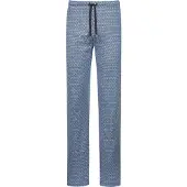 Mey Pantalon de pyjama 'Round Geo' bleu clair / gris foncé / blanc
