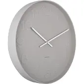 Karlsson Horloge murale Mr. Grey - Gris - Ø51cm - Horloge murale