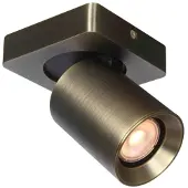 Artdelight Plafonnier Megano 1 lumière bronze antique