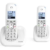 Alcatel Téléphone fixe sans fil avec répondeur XL785 Duo Blanc