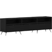 vidaXL Meubles TV, 150 x 30 x 44,5 cm, noir, aspect chêne