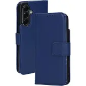 Mobiparts Leather Wallet Case Samsung Galaxy A56 Blue (Samsung Galaxy A56), Coque pour téléphone portable, Noir, Bleu