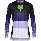 FOX Hommes, Maillot de cyclisme, Ranger LS Jersey Grid (L), Noir, L