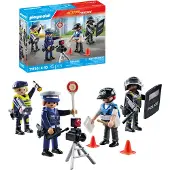 Playmobil Action Heroes 71730 Set métiers de la police 4 policiers