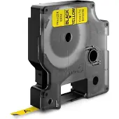 Dymo 43618 (S0720790) - (6 mm) - Noir sur jaune - Ruban