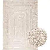 vidaXL Tapis ZIZUR Crème 200x290 cm Aspect jute Intérieur et extérieur