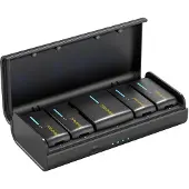 7Ryms iRay DW40 microphone sans fil avec 4 émetteurs, noir