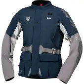 IXS Venture-STX 1.0, veste textile imperméable ,Bleu Foncé/Gris/Gris Clair ,XL