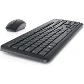 Dell WIRELESS KEYBOARD AND MOUSE - KM3322W - BELGIAN (AZERTY) (BE, Sans fil), Clavier, Noir