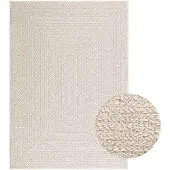 vidaXL Tapis ZIZUR Crème 120x170 cm Aspect jute Intérieur et extérieur