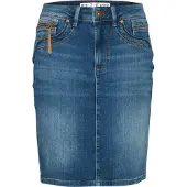 Pulz Jeans Jupe 'Karolina' bleu chiné