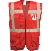 Portwest Gilet haute visibilité Iona Executive Rouge L