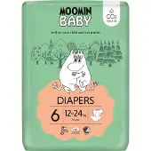 PDM to be maintained Moomin Couches Écologiques Taille 6 Junior (12-24 kg) 34 pc(s) Couches