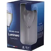 Luminarc Verre À Flûte - - Grand Chais - Lot De 4 - 24 Cl - Transparent - Compatible Lave-Vaisselle