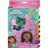Hama Perles Midi - 2000 pces + 1 Assiette - Gabby's Dollhouse - - UneTaille - Perles