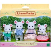 Sylvanian Families Marshmallow Mouse Family Figures Rose Enfants