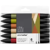 Promarker ensemble de 6 Landscape Tones